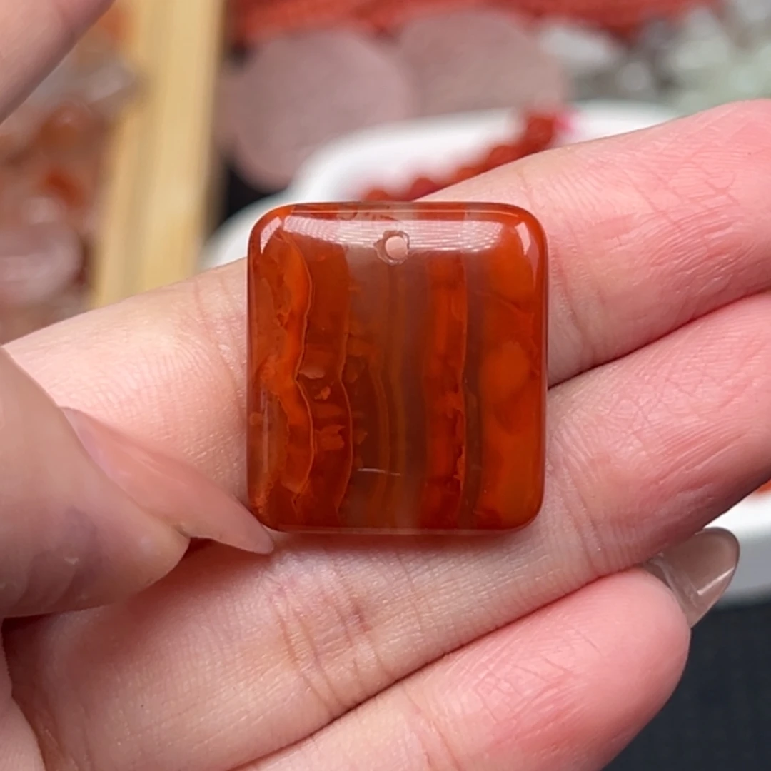 南红玛瑙未镶嵌吊坠(不含链)