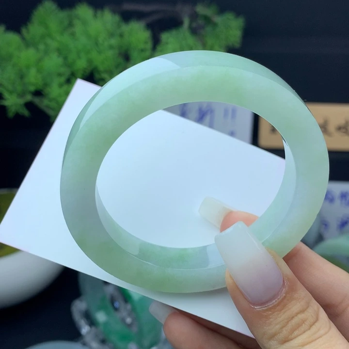 定制翡翠未镶嵌翡翠手镯53/56