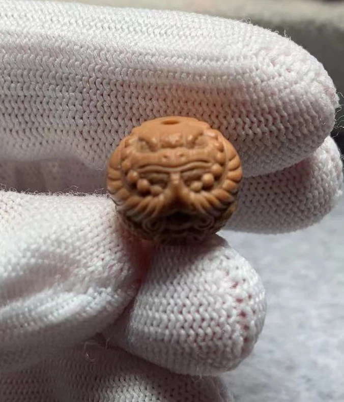 猴头核桃雕刻蟾仙单籽 尺寸14+mm 文玩好物