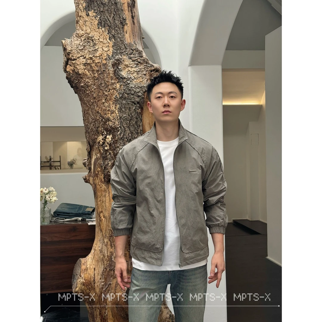 【扎染纸片人】铭品添尚2025夏季新款男士休闲百搭夹克外套#6521