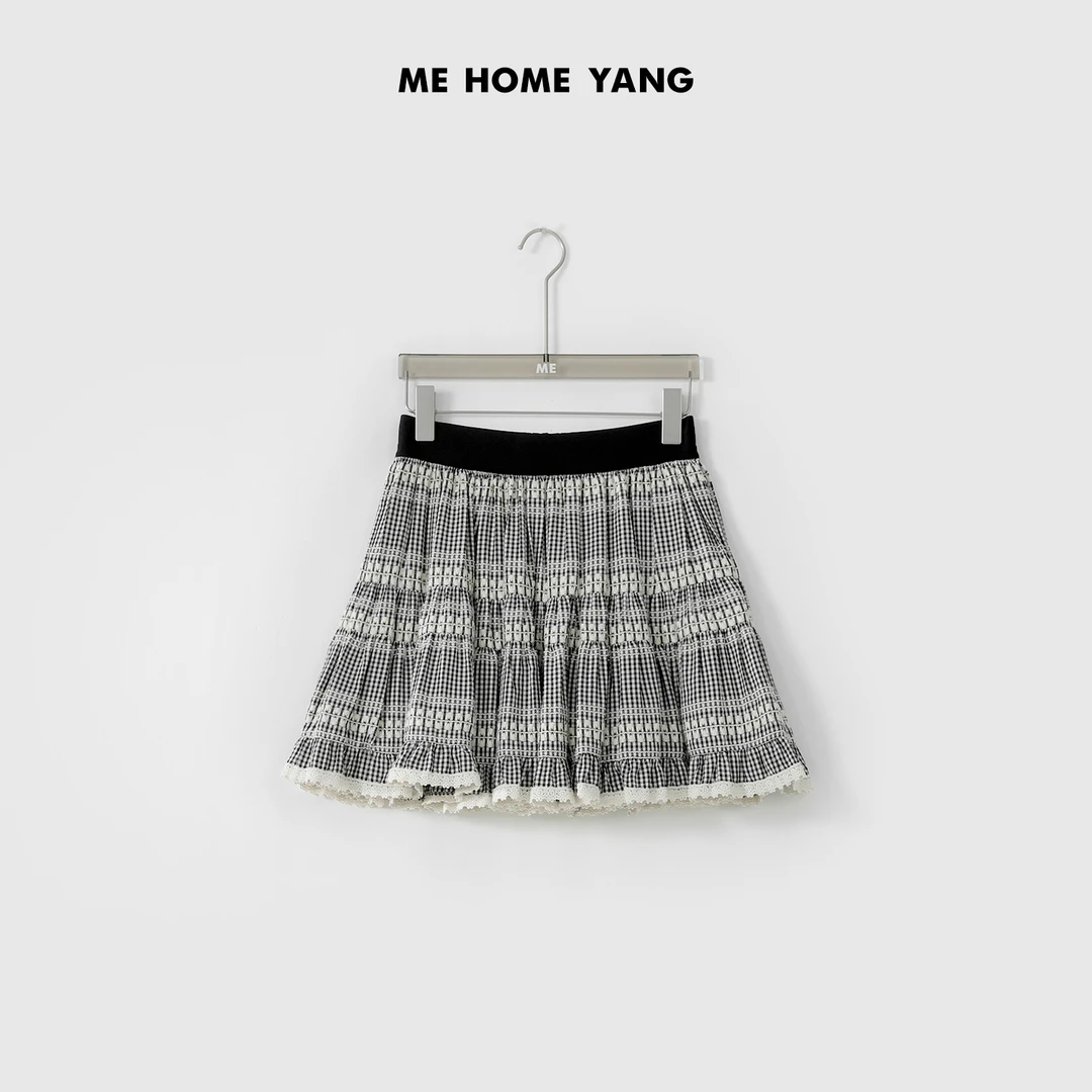 ME【格子蓬蓬裙】夏季女士显瘦百搭时尚新款气质短裙MEQS5092