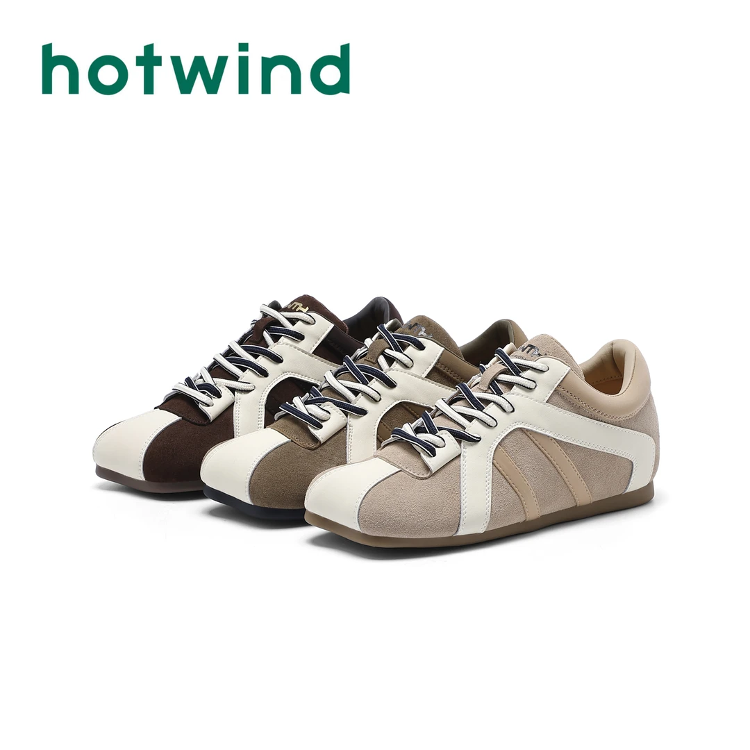 Hotwind/热风2025年秋季新款潮流德迅鞋时尚百搭透气小清新韩版