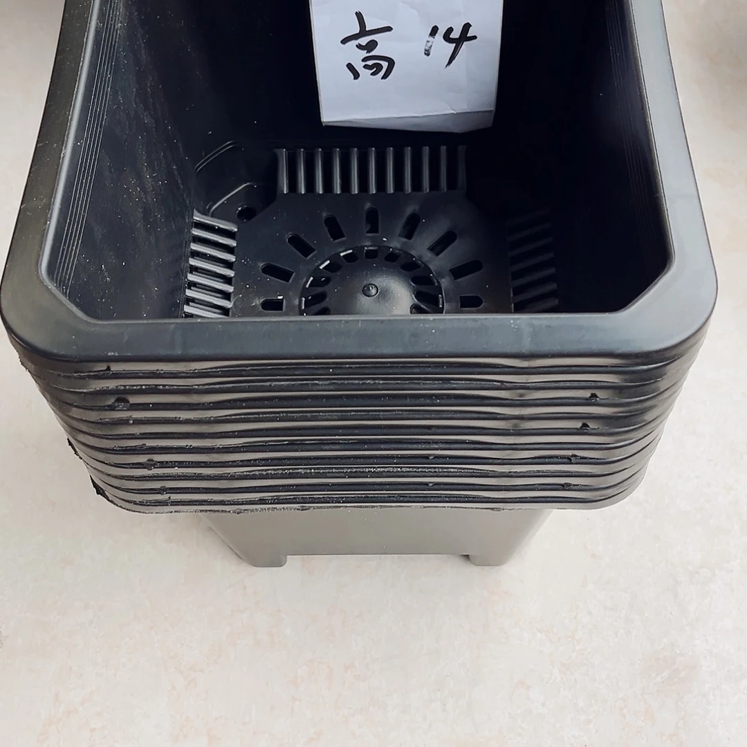 塑料路****亚福利款21方黑色盆10个无托