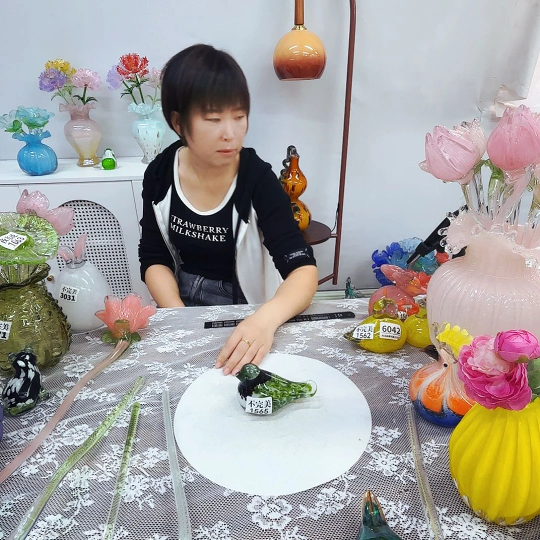 1565不完美琉璃花瓶花器艺术品