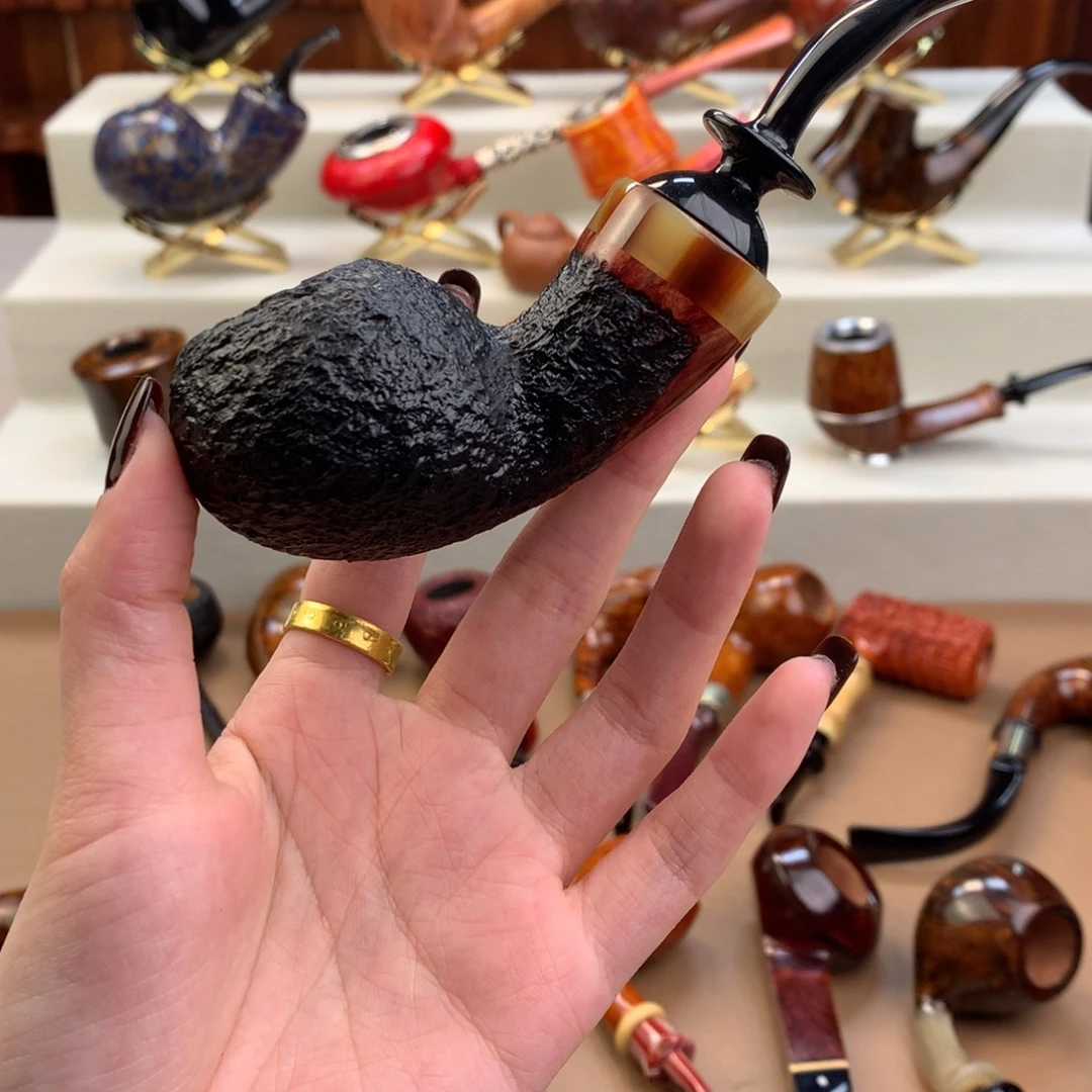 在***x高品质石楠木烟斗