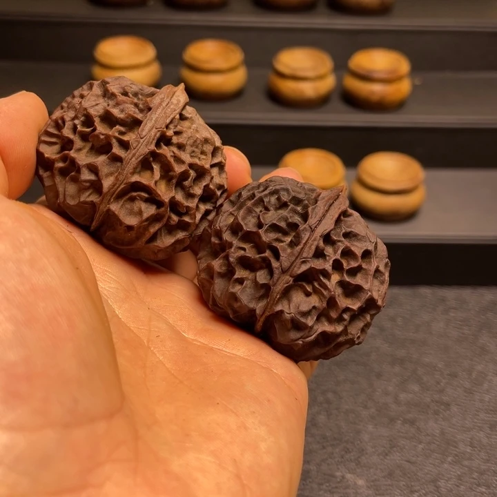 吊坠文玩核桃F牡丹44