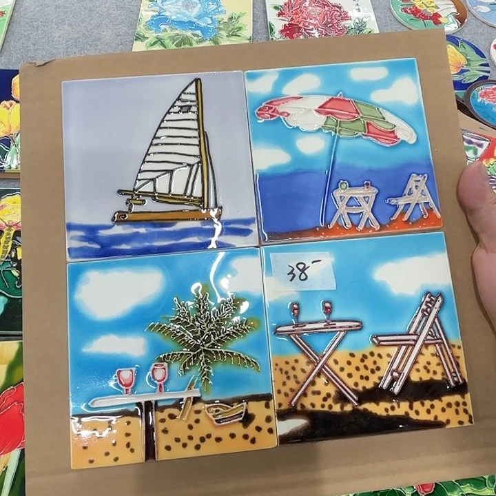 陶瓷板画10/10单瓷片微瑕