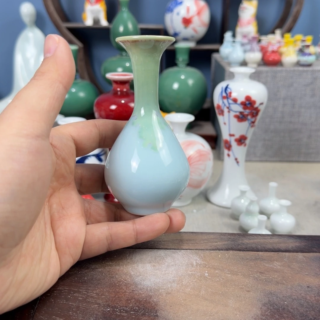 陶瓷手工小花器摆件