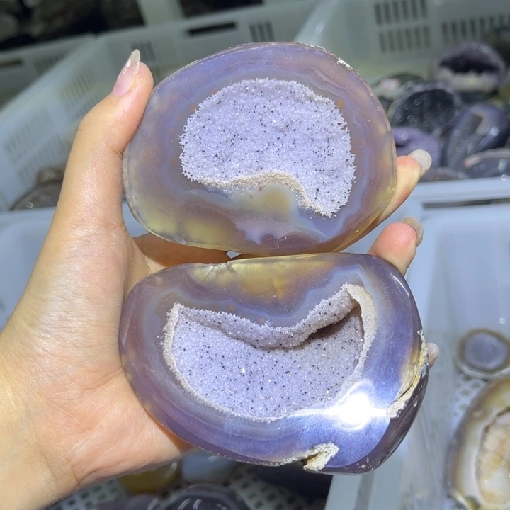 水晶未镶嵌发饰紫晶盆