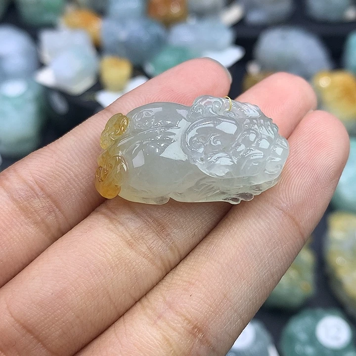 颈饰未镶嵌翡翠天然缅甸翡翠