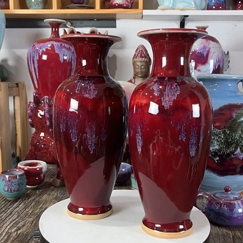 瓷片神垕镇钧瓷艺术高34公分