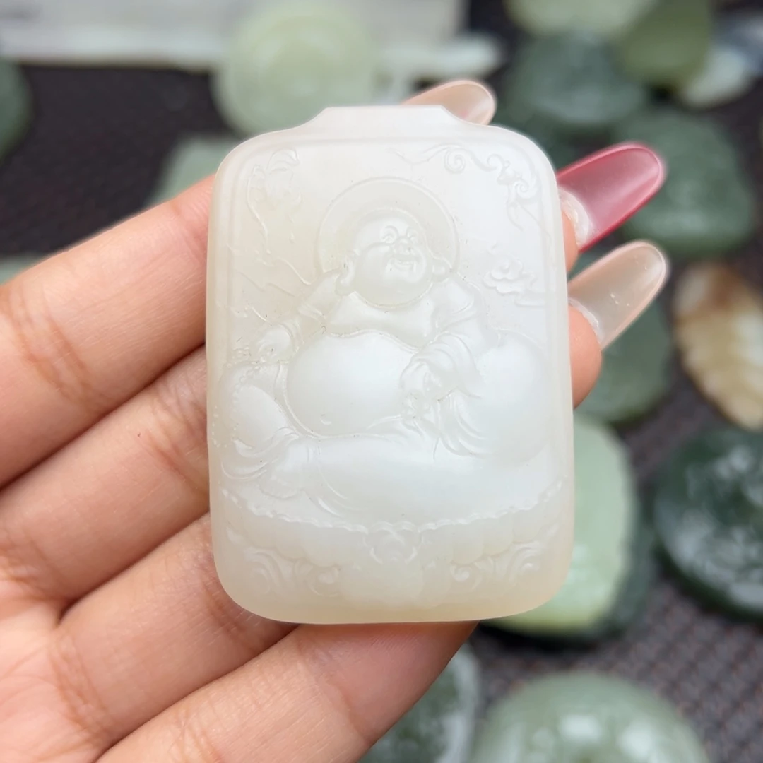 和田玉吊坠未镶嵌꧁****