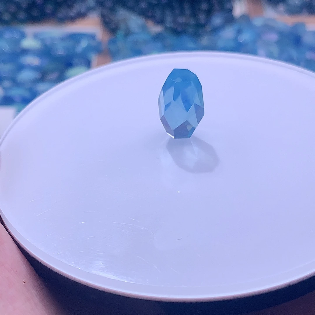 未镶嵌手串海蓝宝石随型130元‘叠拍2件’ 打孔不退换