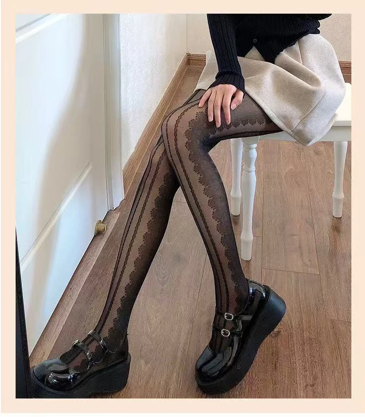 防勾丝秋季透气镂空女夏季通用春季长筒袜薄款中筒袜