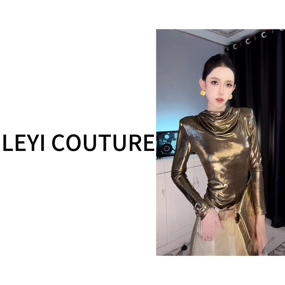 【 LEYI COUTURE】畑畑2025高端气质时尚“埃及皇后”时尚上衣