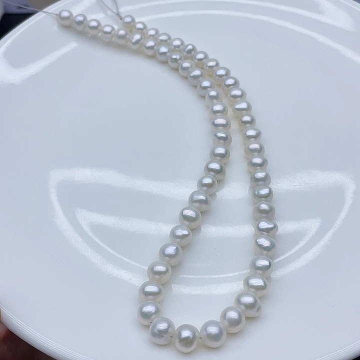 淡水珍珠颈饰银S925镶嵌