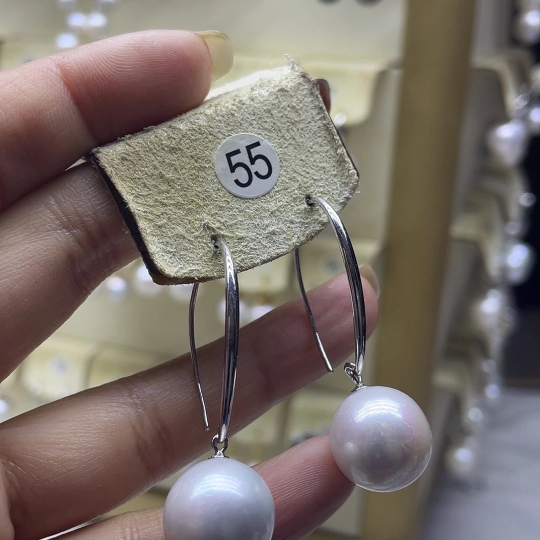 耳饰淡水珍珠银S925镶嵌