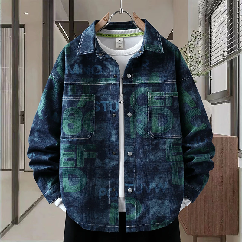 青少年春秋季新款夹克男13初中学生帅气牛仔外套15岁大童休闲褂子