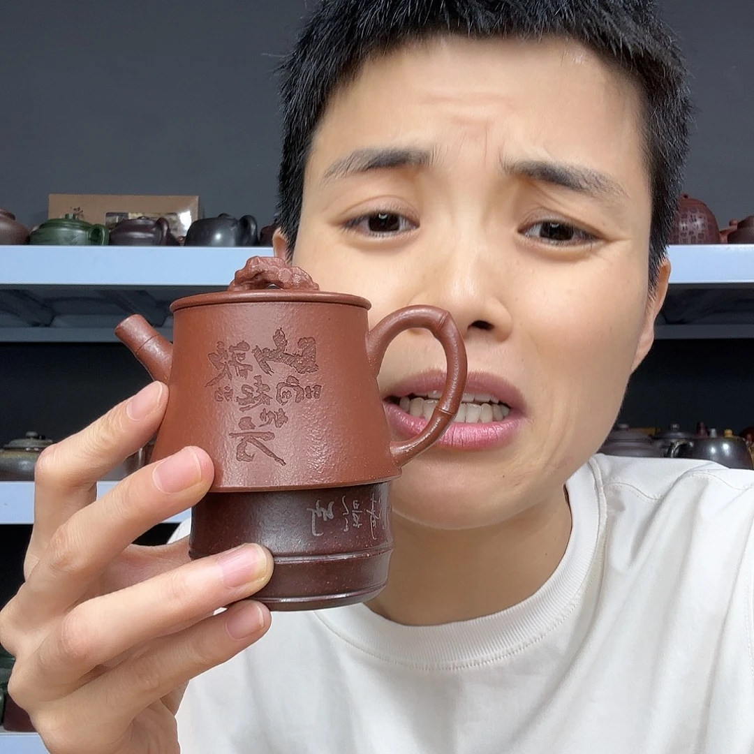茶壶底槽青民间手艺人全手工制作