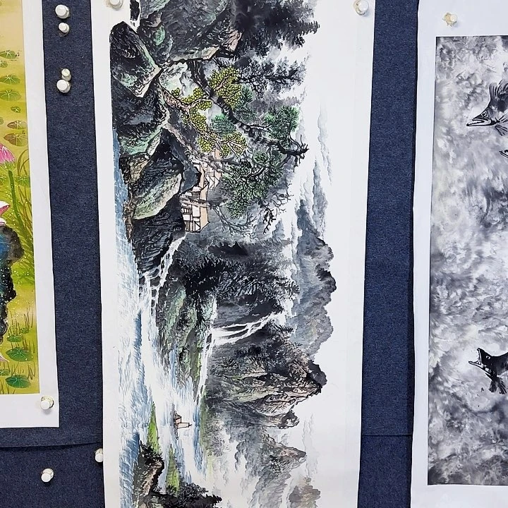 国画国画山水作品
