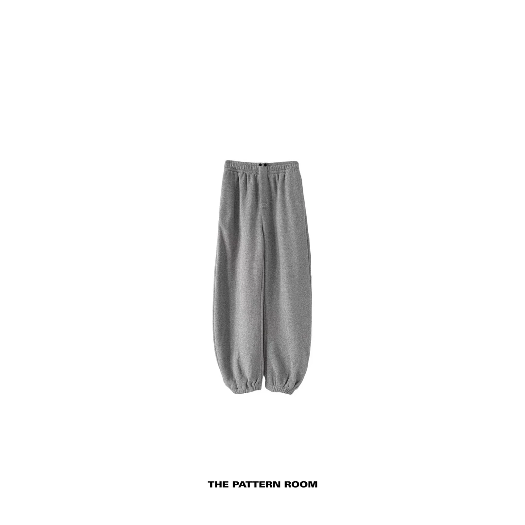 The pattern room | 松弛时髦精水洗棉束口懒人卫裤