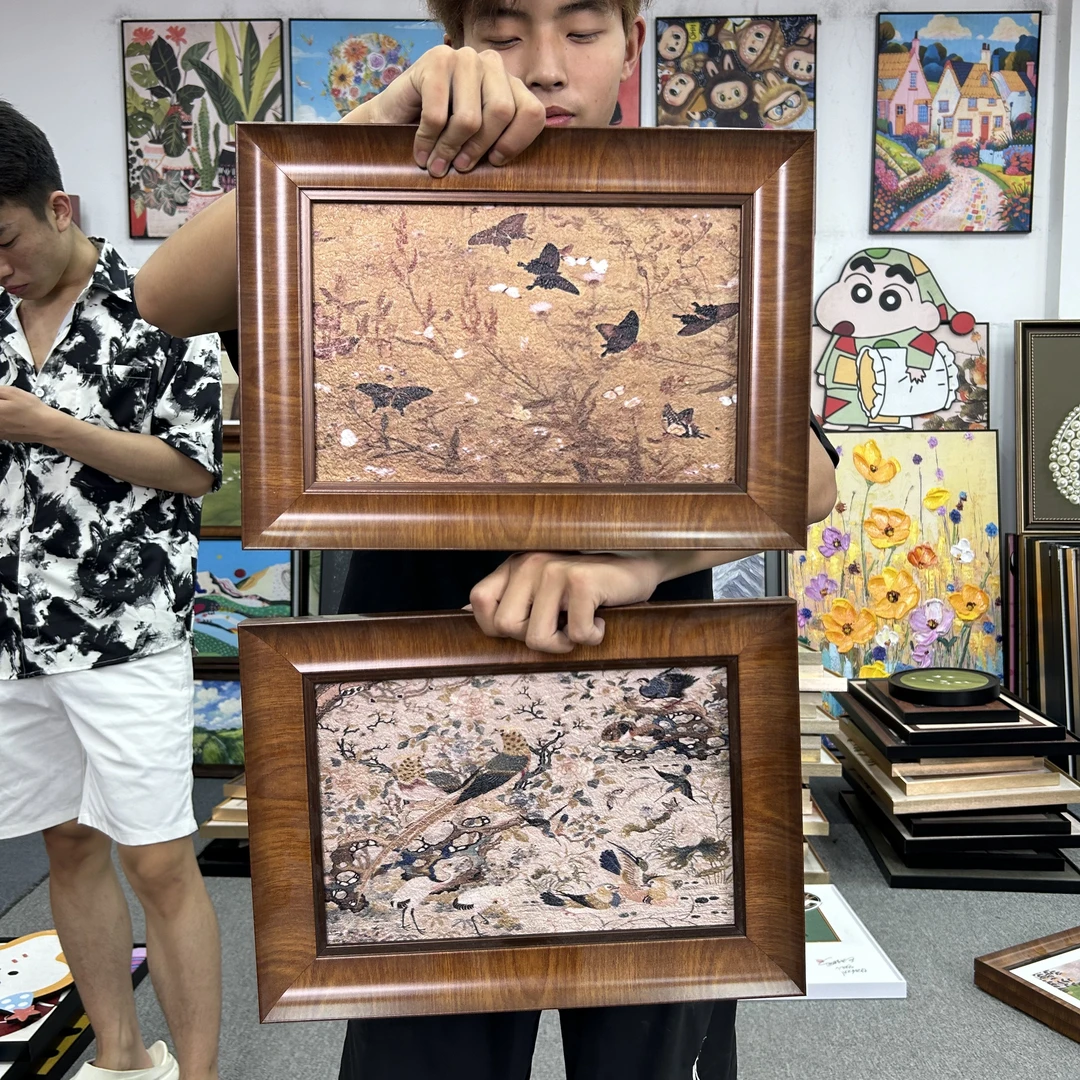 百蝶图法式中国风客厅墙面装饰画新中式沙发背景墙挂画3040