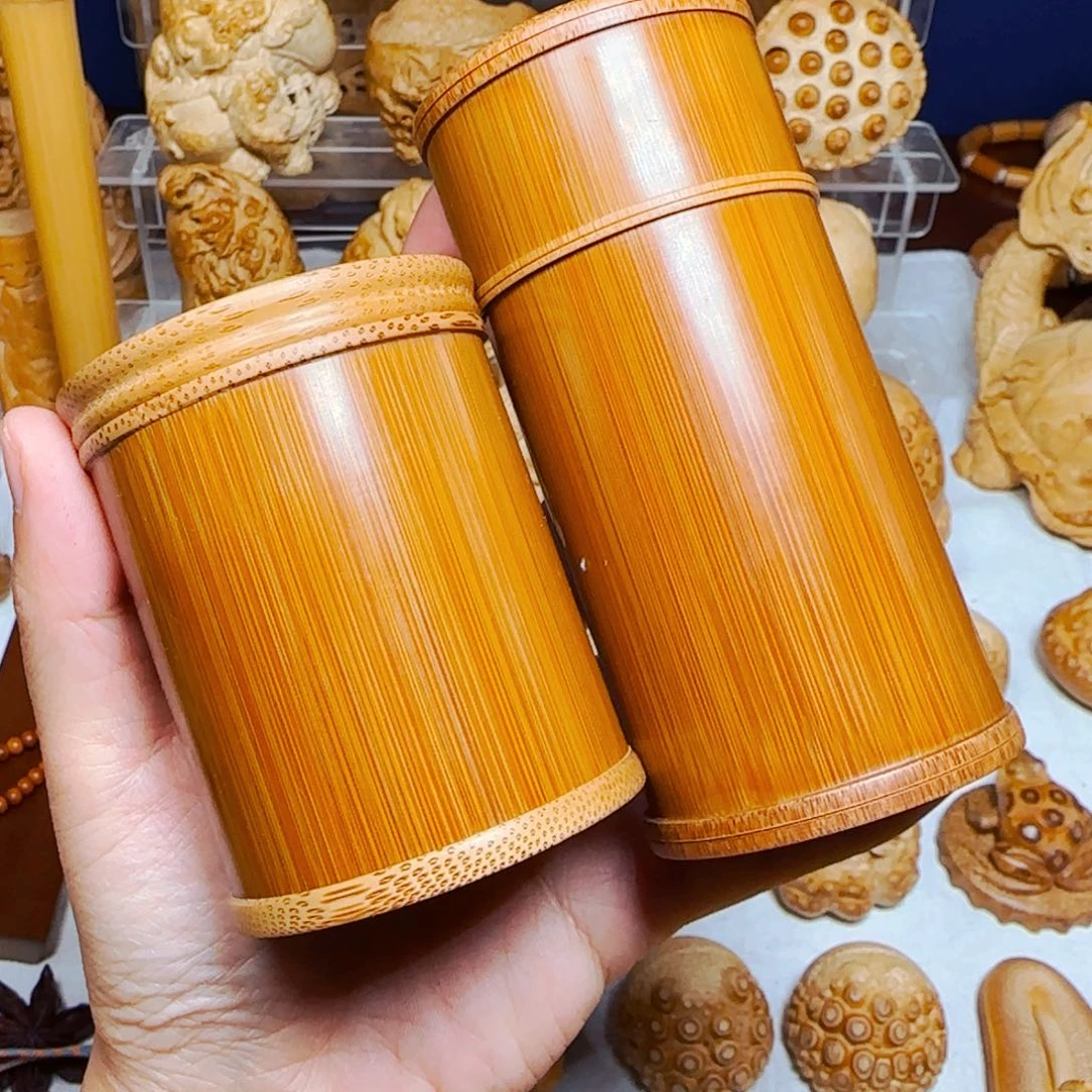 竹根竹根茶叶罐。