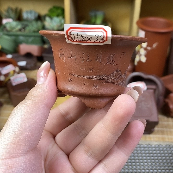 琉璃手工艺品宜兴紫砂精品花盆