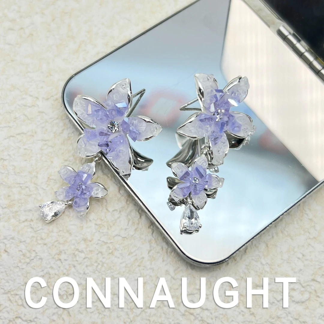 铜合金耳饰 设计款优雅时尚轻奢百搭耳饰~BS019