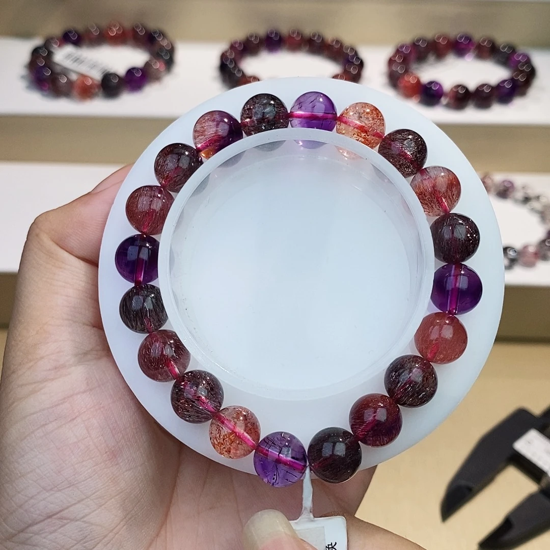 未镶嵌水晶手链黑加仑9