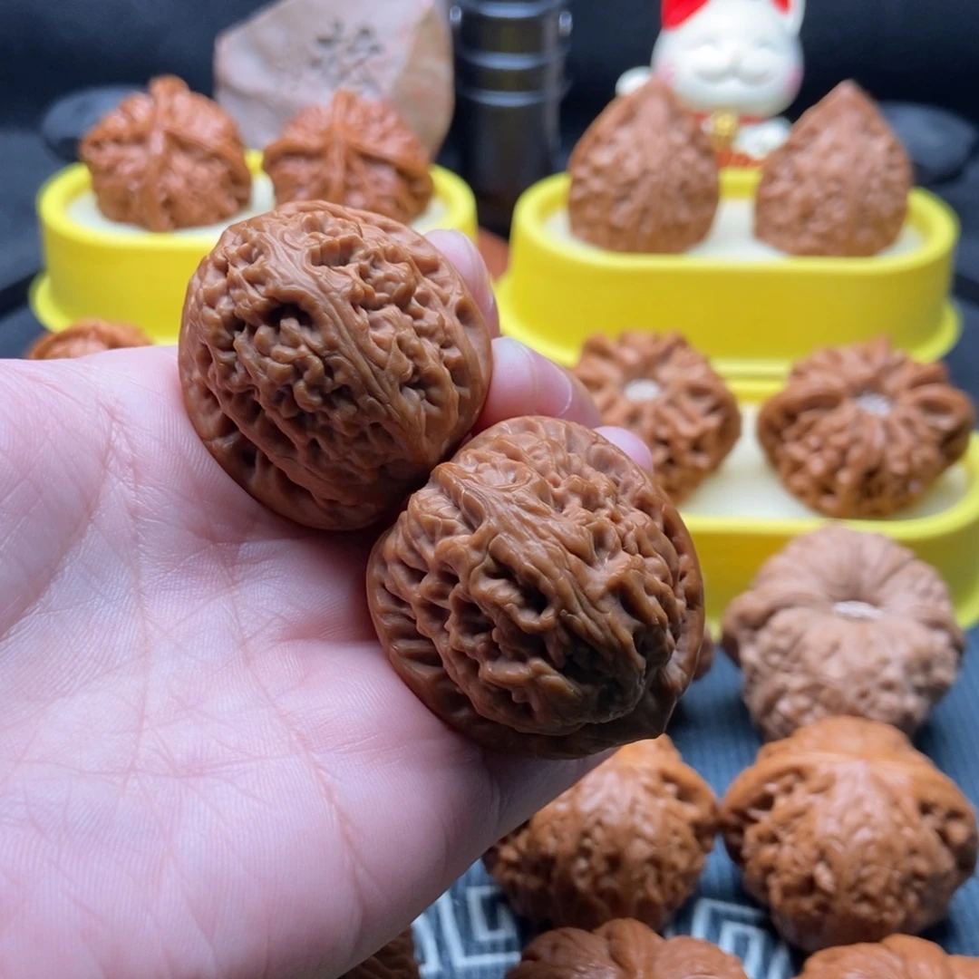 吊坠文玩核桃红锦鲤