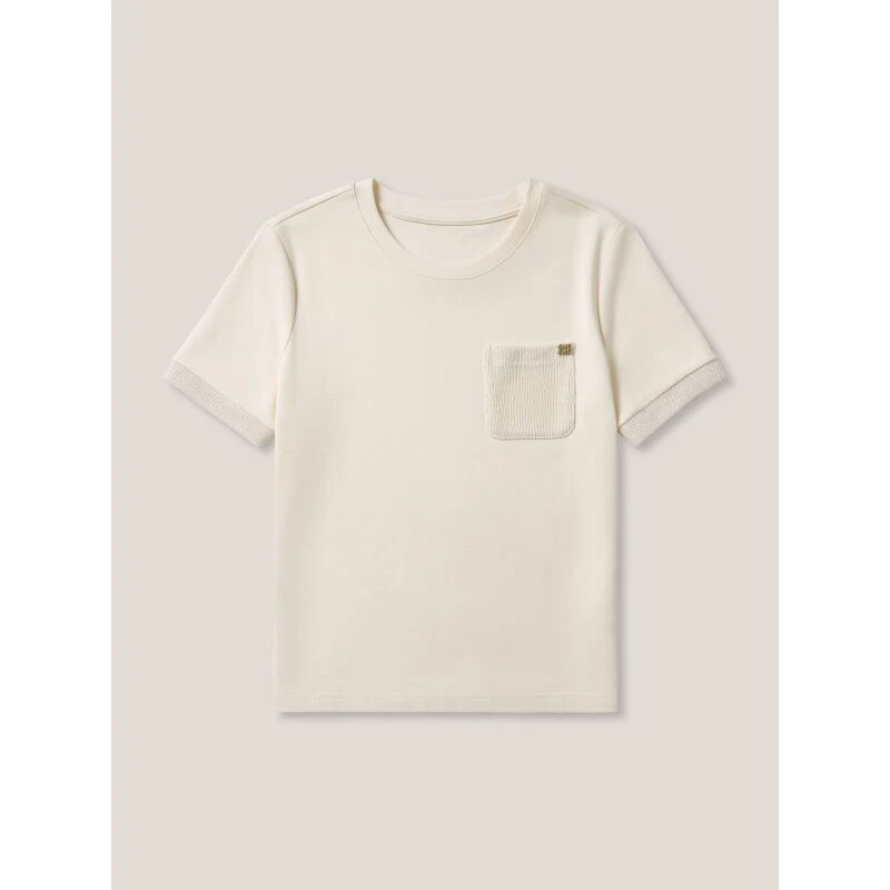 女装时尚百搭上衣休闲针织拼接圆领短袖T恤 SS26093