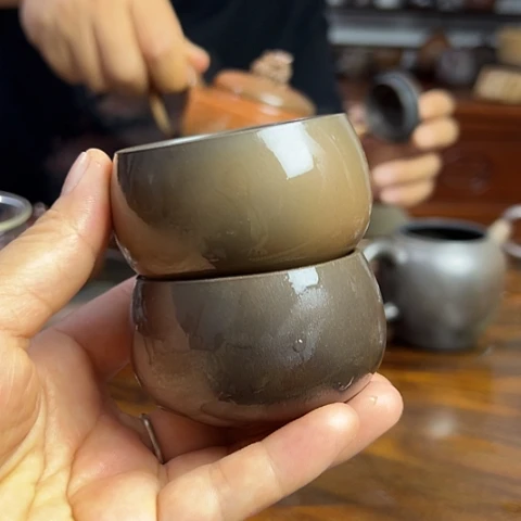 戬谷龙窑柴烧茶杯2