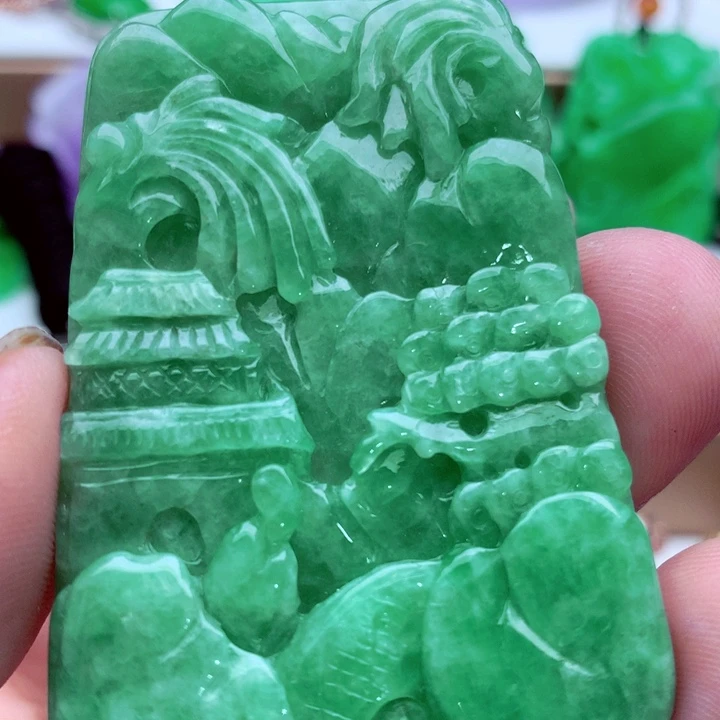 翡翠未镶嵌吊坠(不含链)