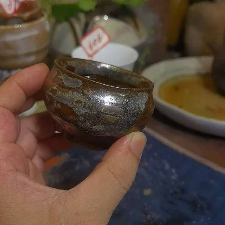 方***明摆件手工高温原矿窑变特价不退不换