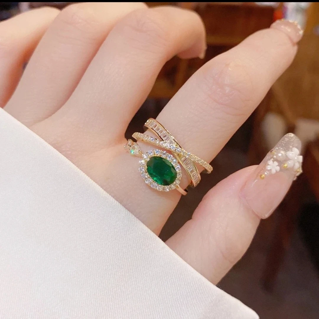 高级轻奢缠绕优雅居家佩戴满镶轻奢高级