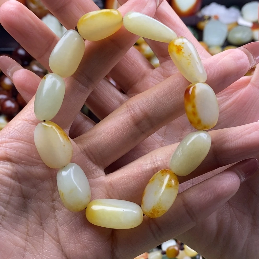 和田玉未镶嵌手链