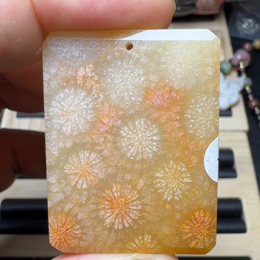未镶嵌纯天然色有机玉石保真色硅化玉