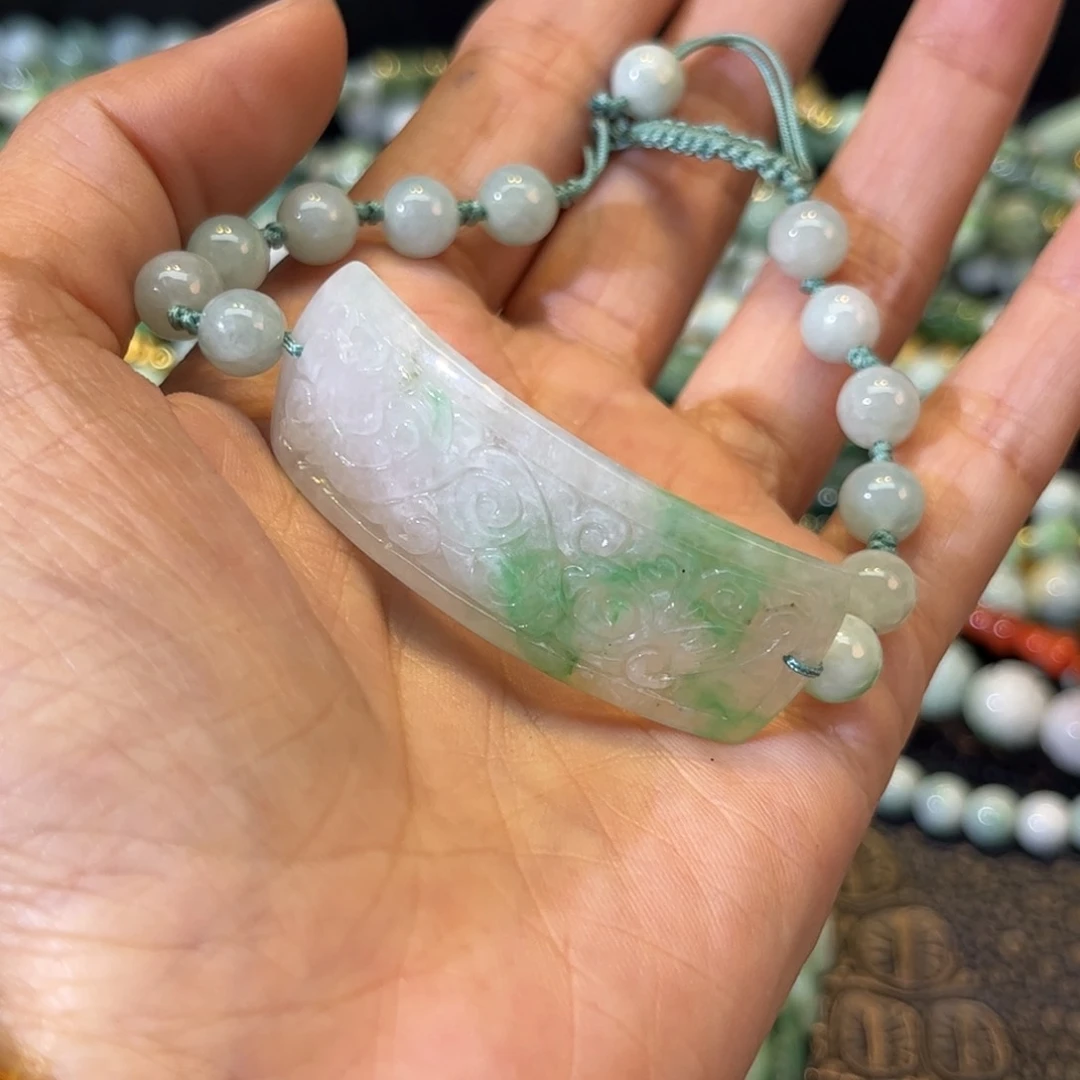 翡翠手链未镶嵌待编款