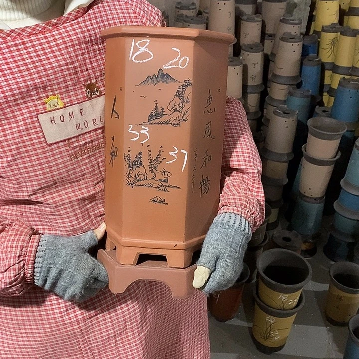 紫砂花盆紫砂花盆