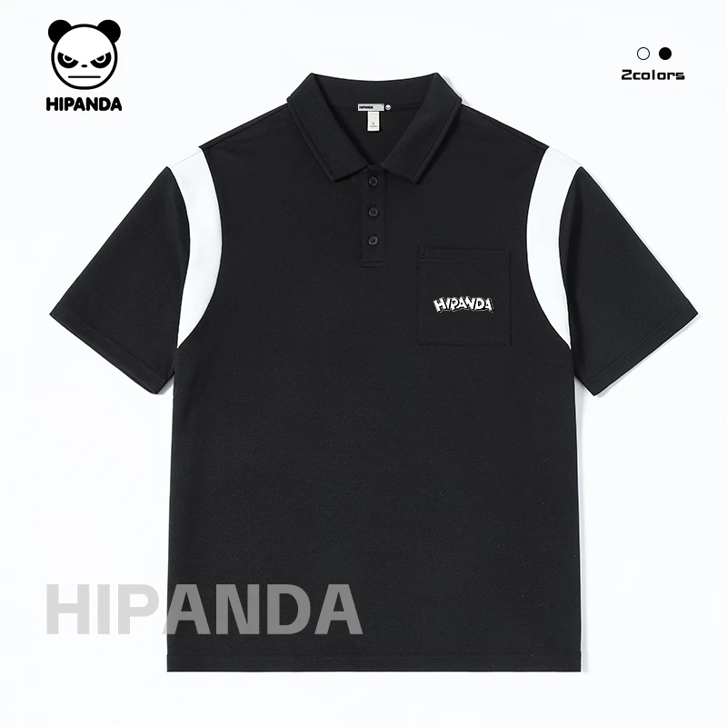HiPanda户外运动短袖polo男士夏季潮牌设计轻熟风翻领半袖男款T恤
