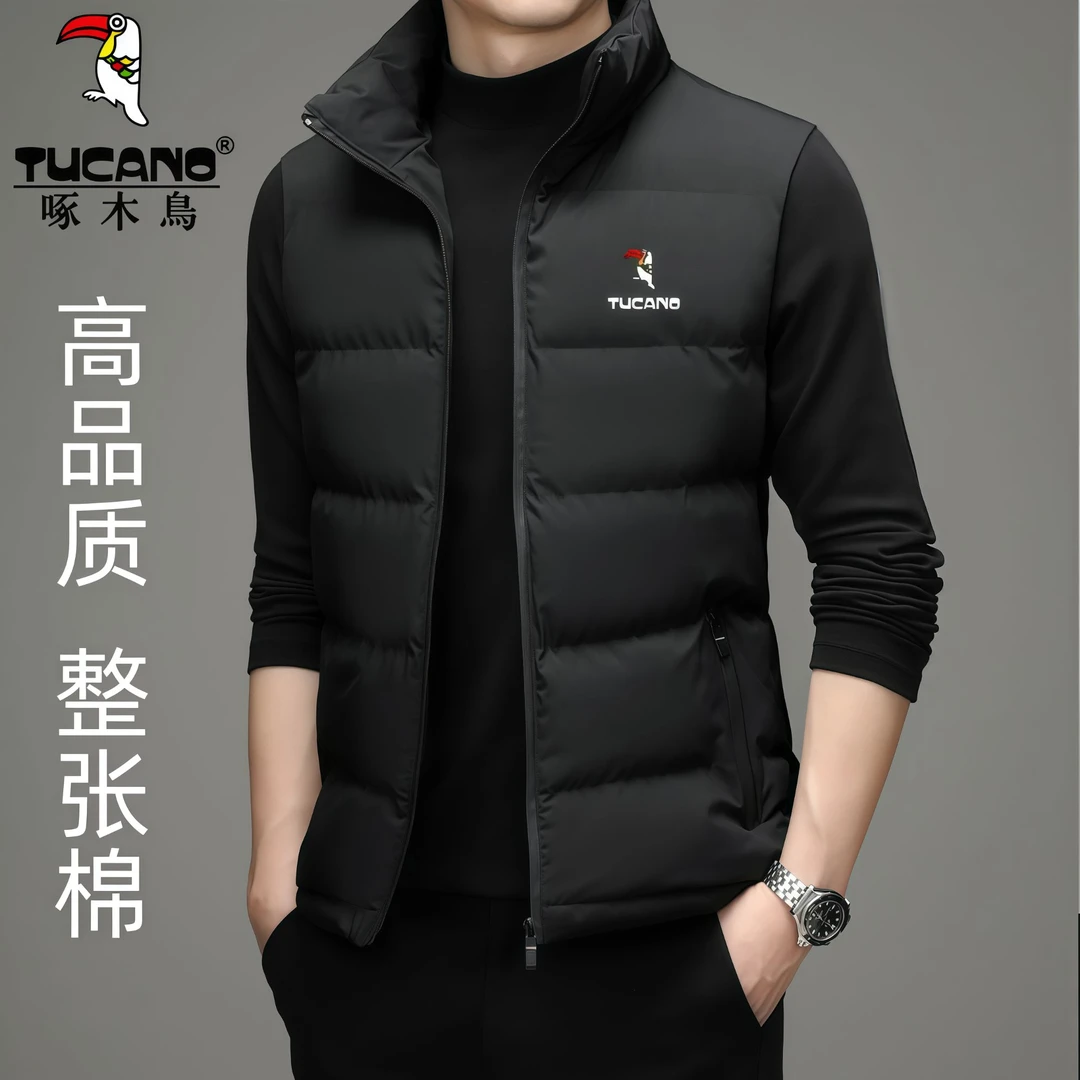 TUCANO/啄木鳥男士秋冬外套马甲保暖休闲立领加厚马甲大码背心男