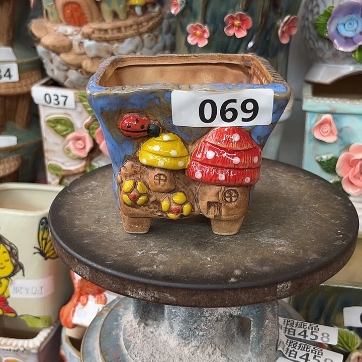 花盆紫砂粗陶材质多肉花盆