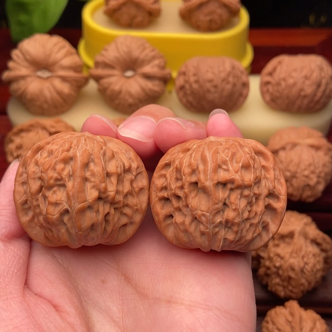 把件文玩核桃精品山地磨盘40