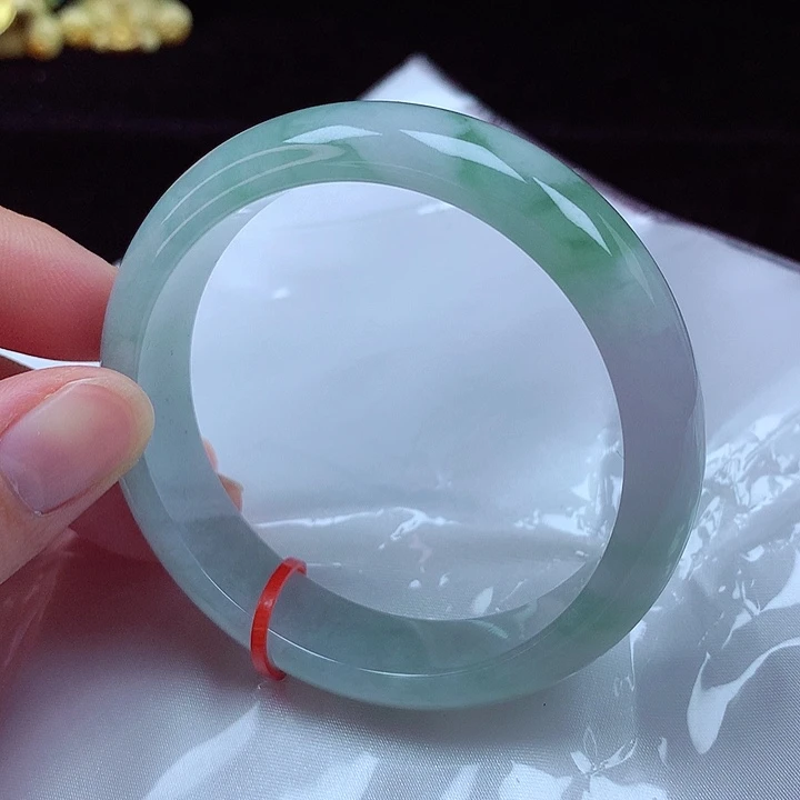 未镶嵌手镯翡翠55圈