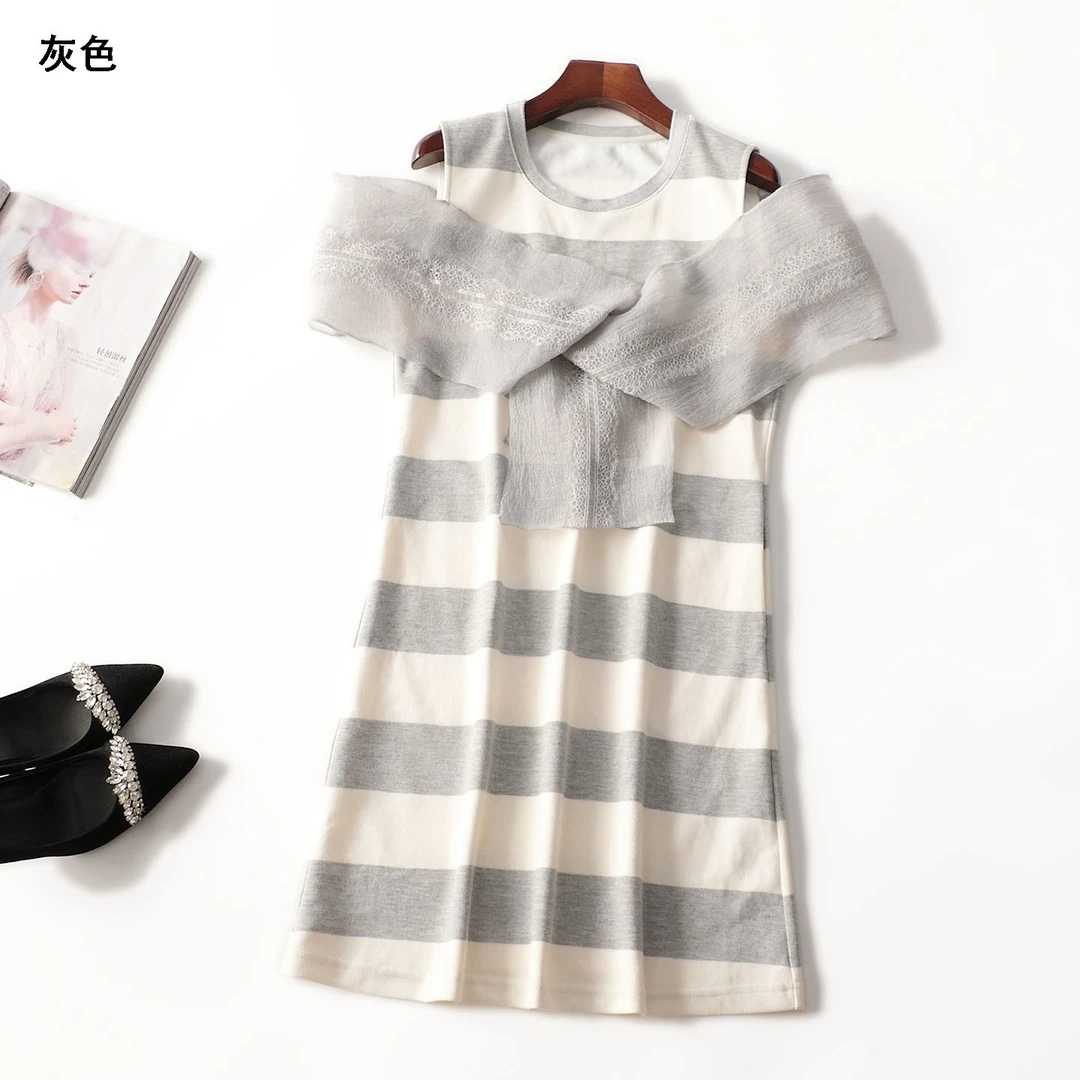 246351夏长款无袖套头连衣裙