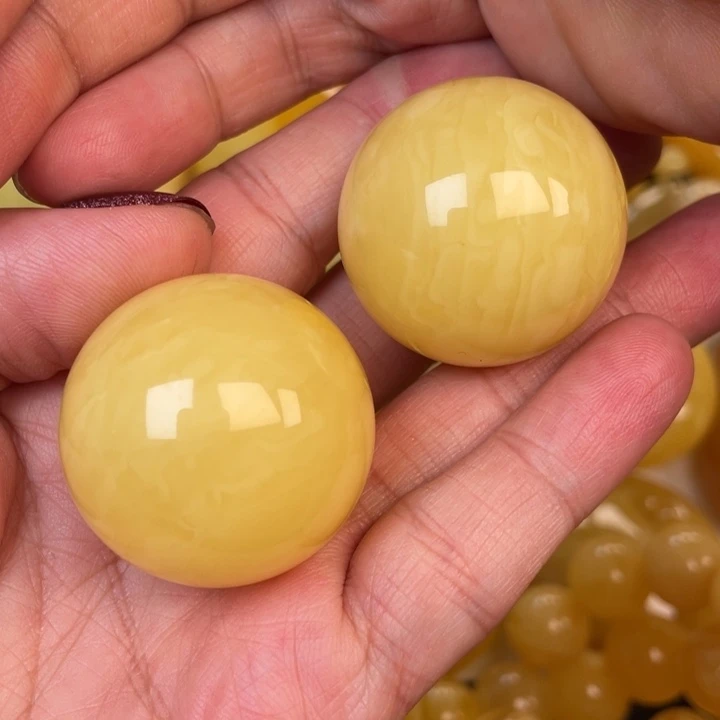 未镶嵌蜜蜡裸石蜜蜡33➕圆珠