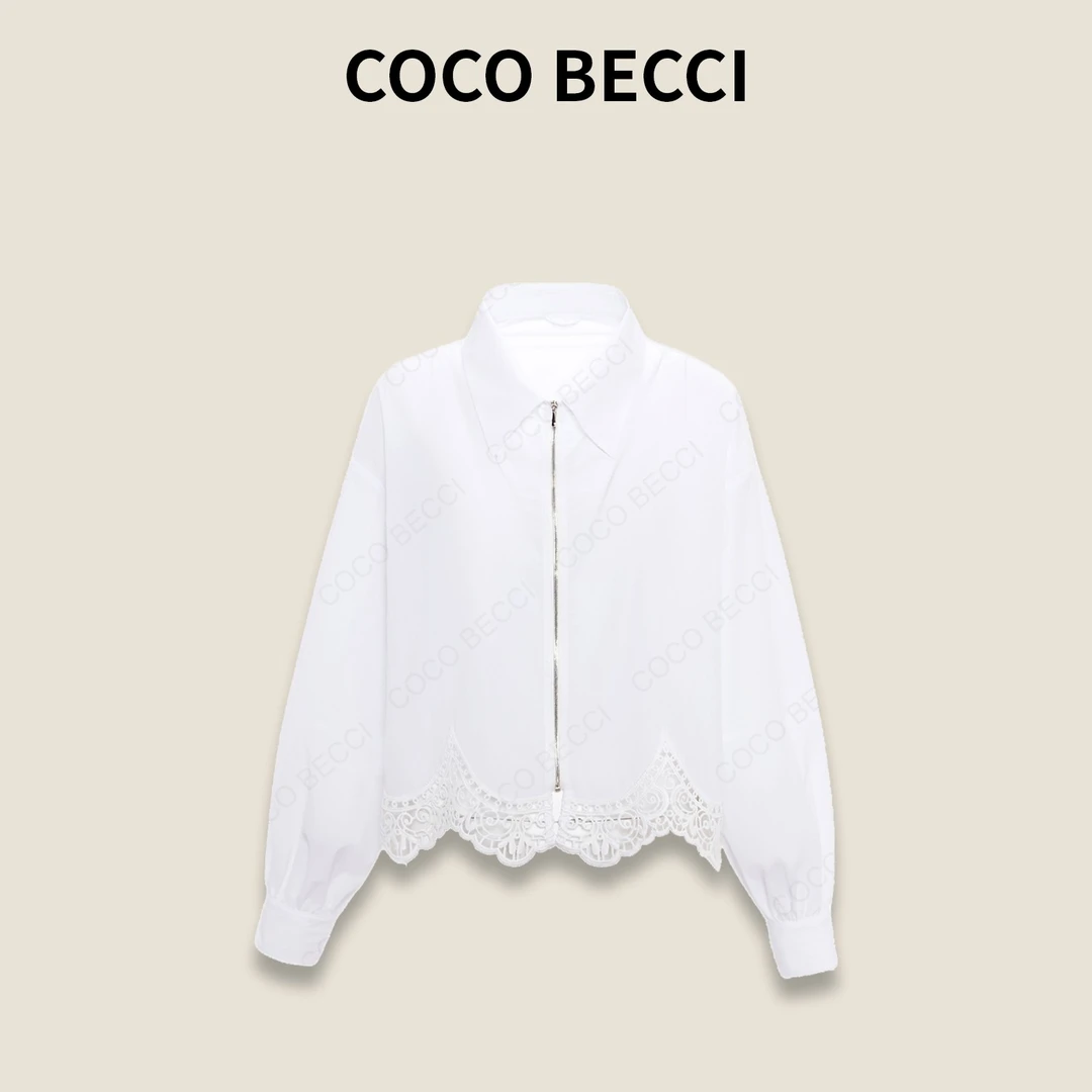 COCO BECCI【白蕾冰盾防晒】UPF50+原纱高定百搭防晒衣CFLJWB400012