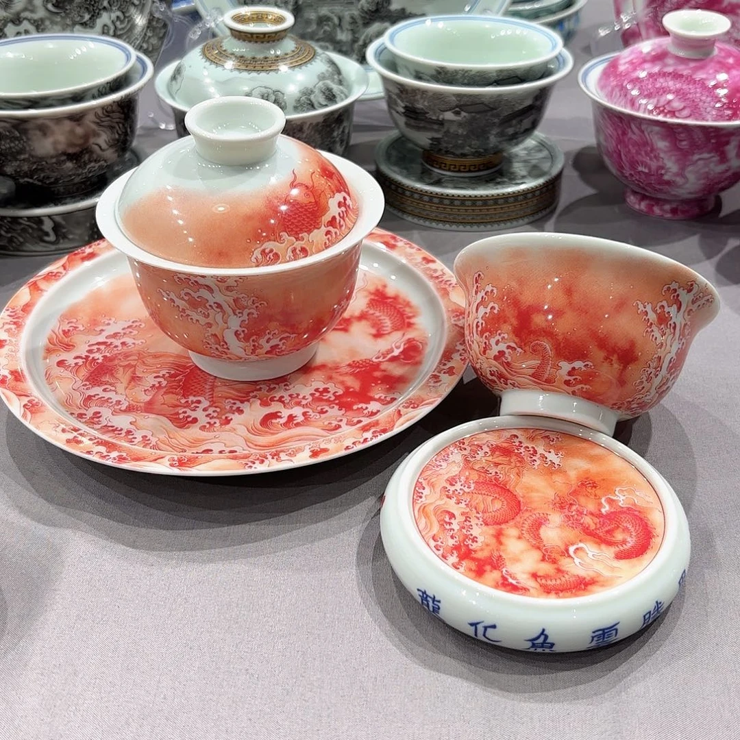 瓷片景德镇瓷器精品陈列