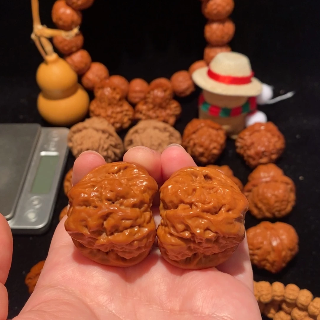 文玩核桃把件38蛤蟆头